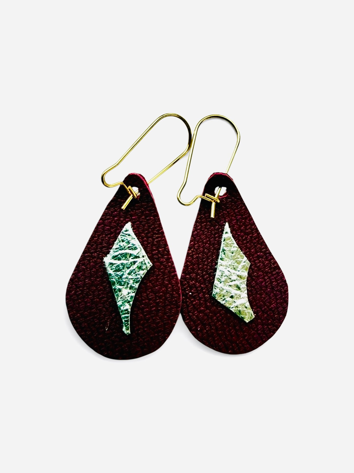 Plum Teardrop Earrings