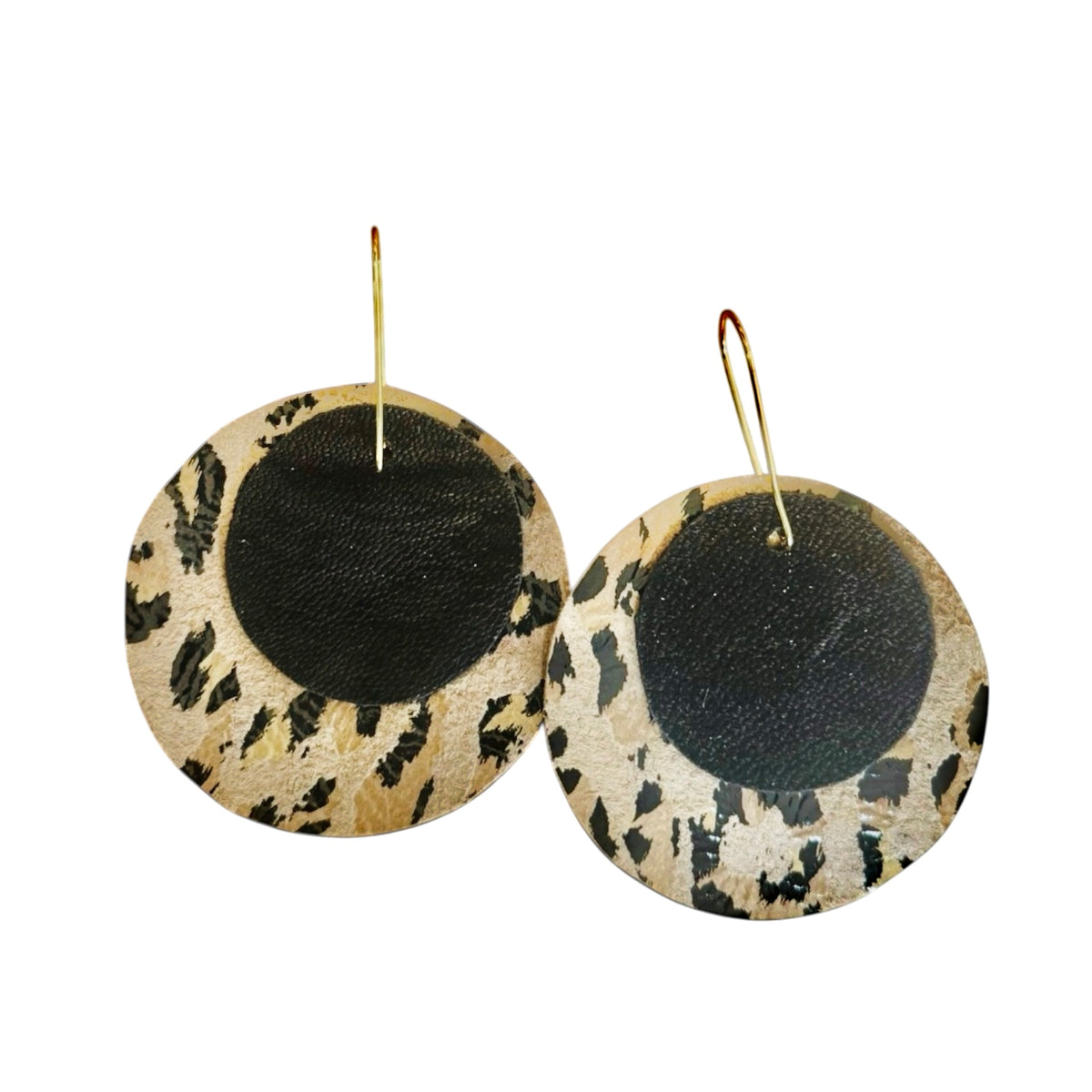 Black & Leopard Circles