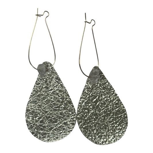 Metallic Gold Teardrop Earrings