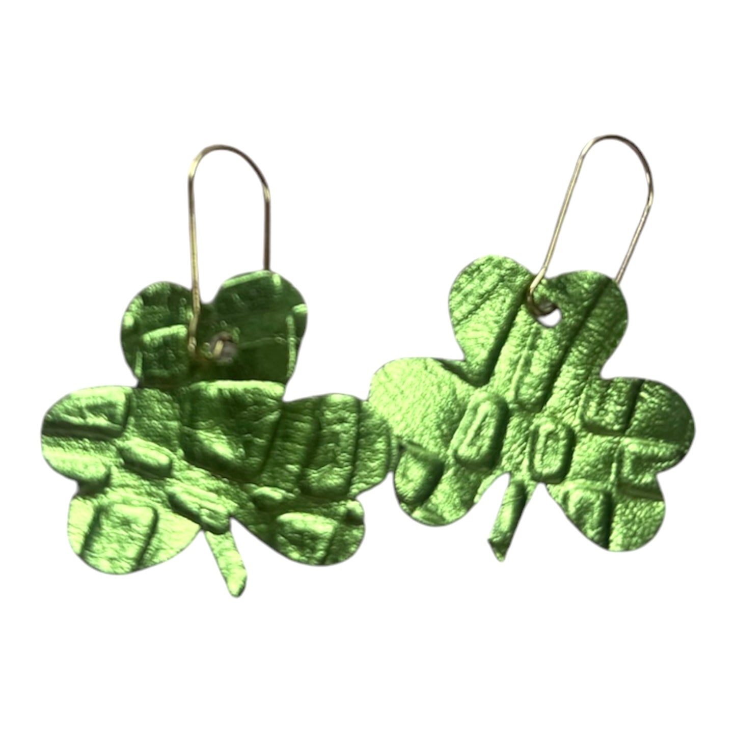 Metallic Green Shamrocks