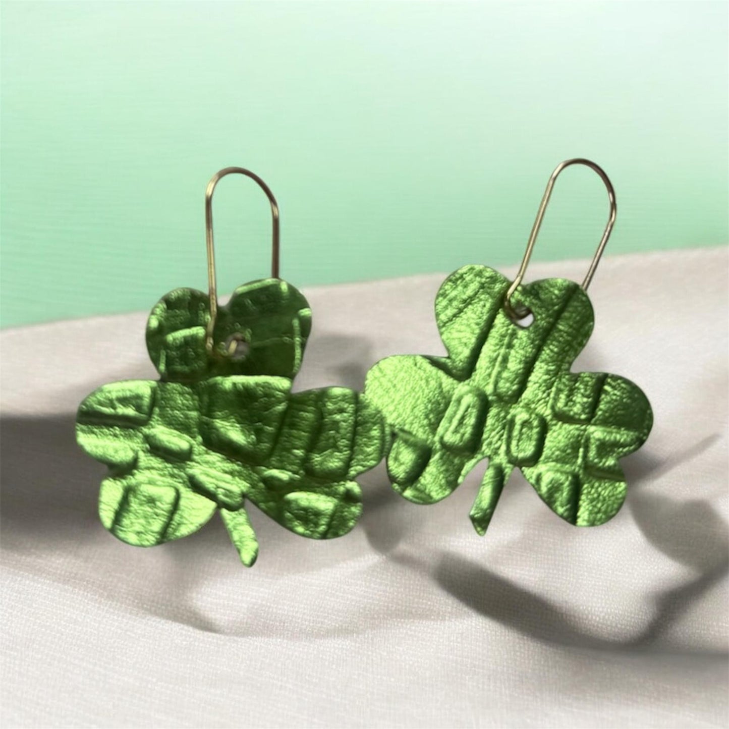 Metallic Green Shamrocks