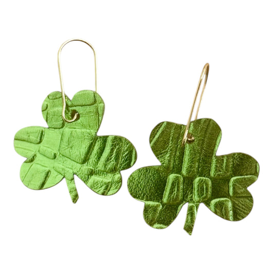 Metallic Green Shamrocks