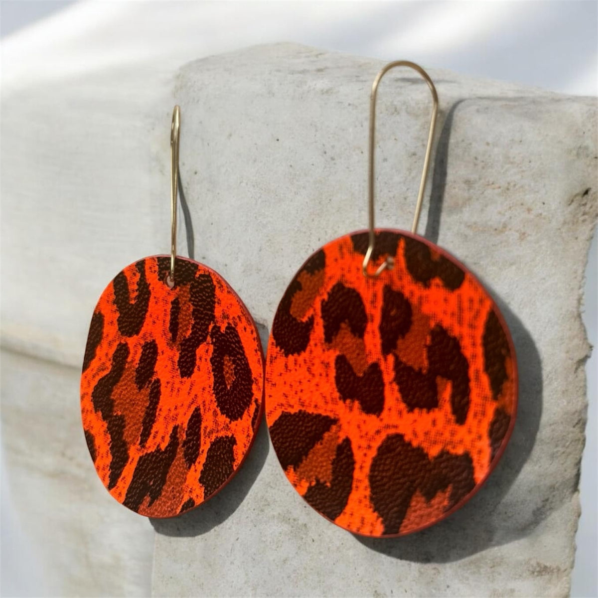 Burnt Orange Wild Circles