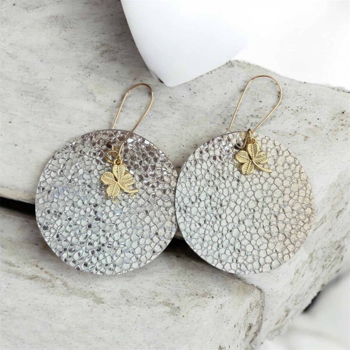 Pale Gold Charm Circles