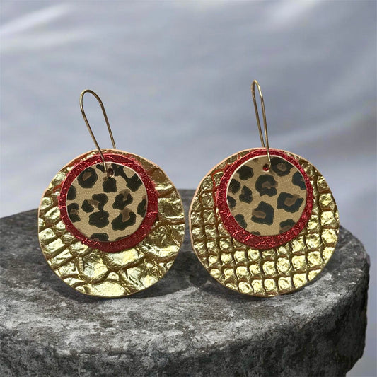 Gold/Red Combo Circles