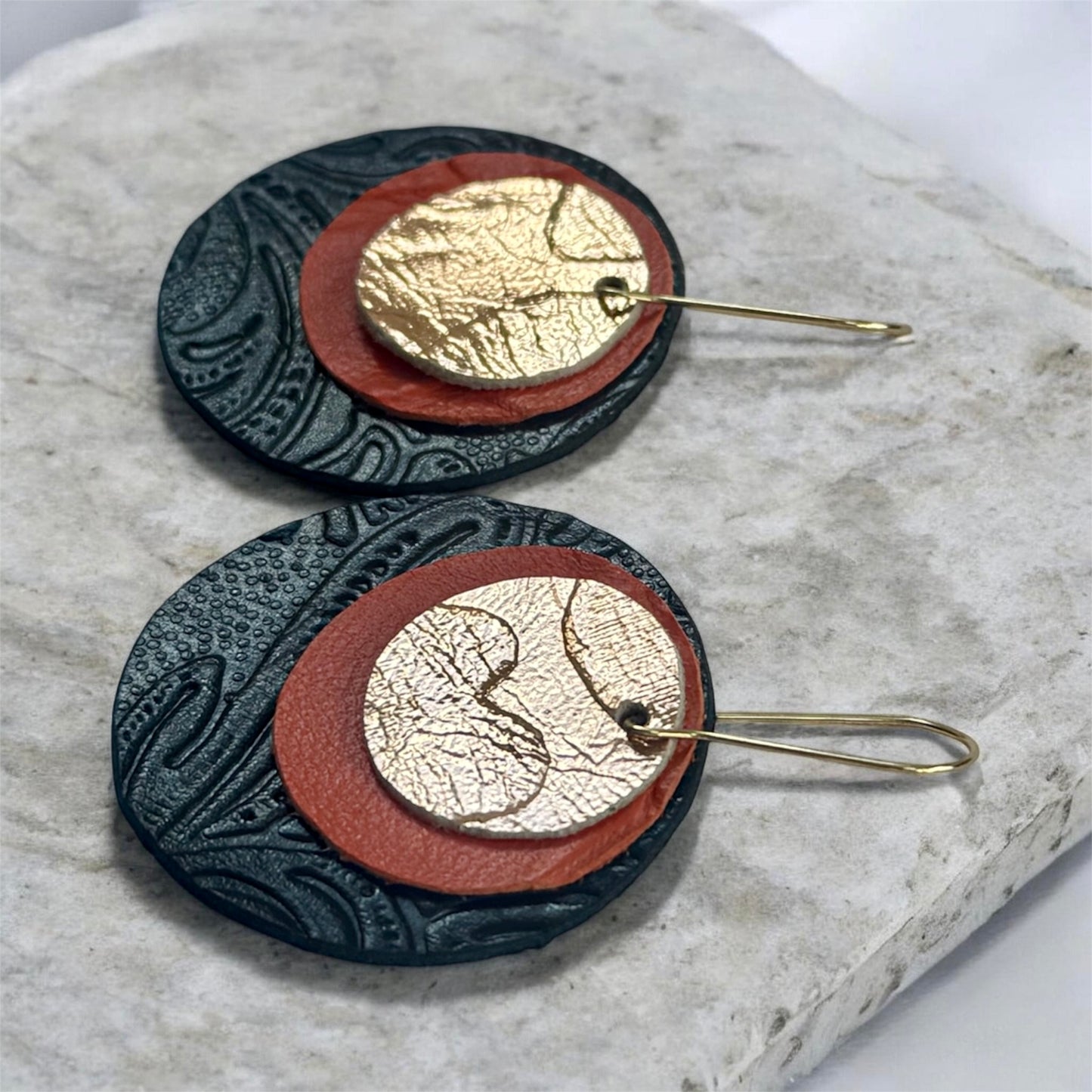 NEW- Burnt Orange Combo Circles