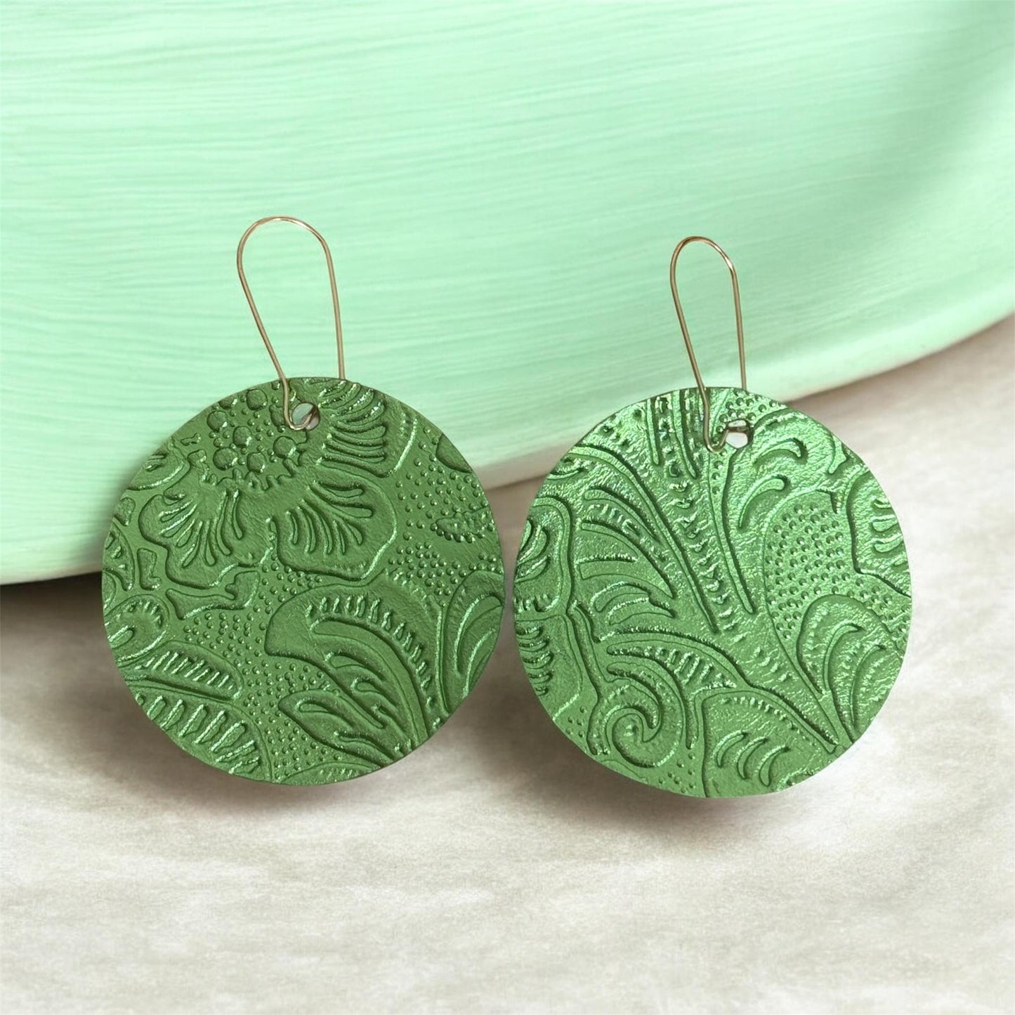 Metallic Green Circles!