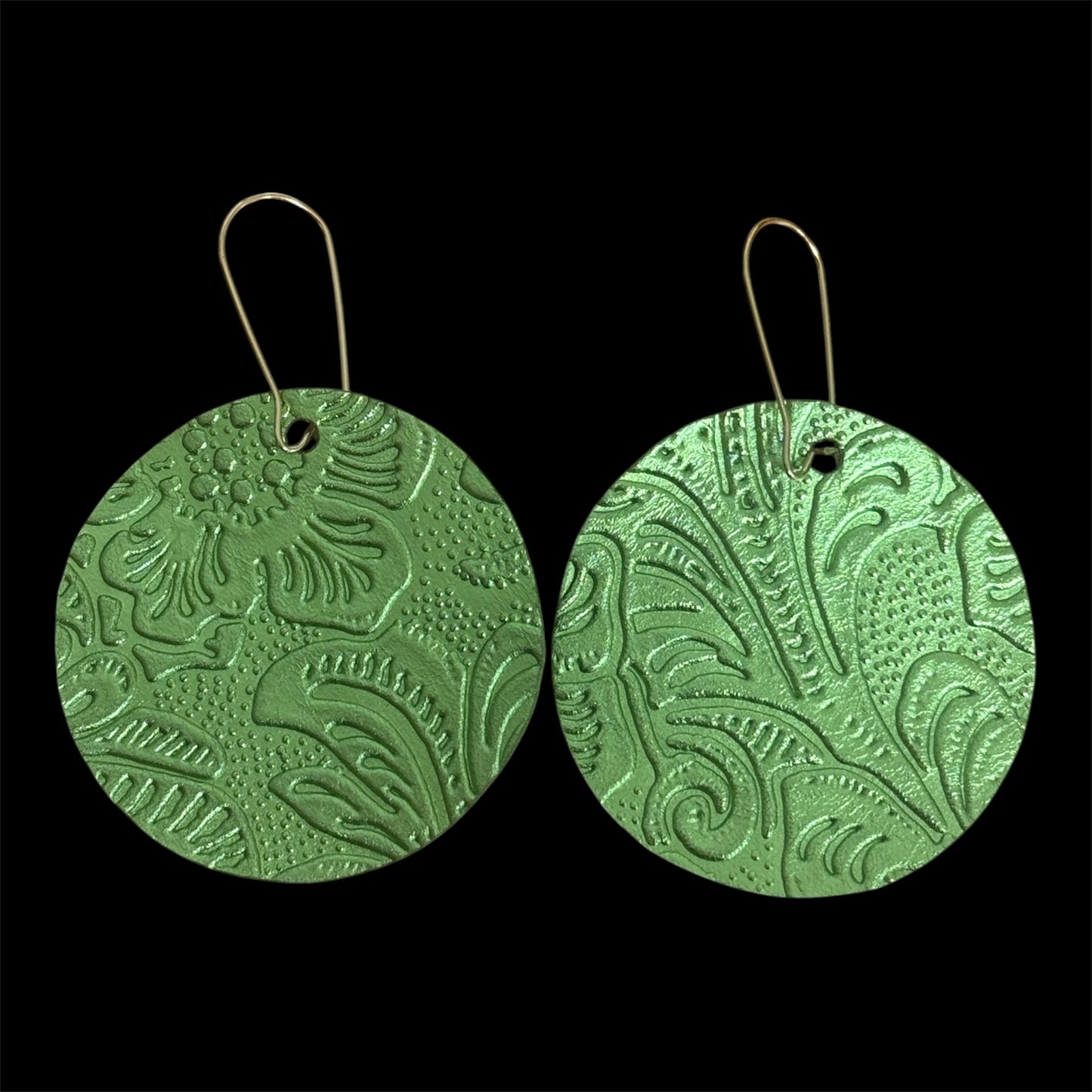Metallic Green Circles