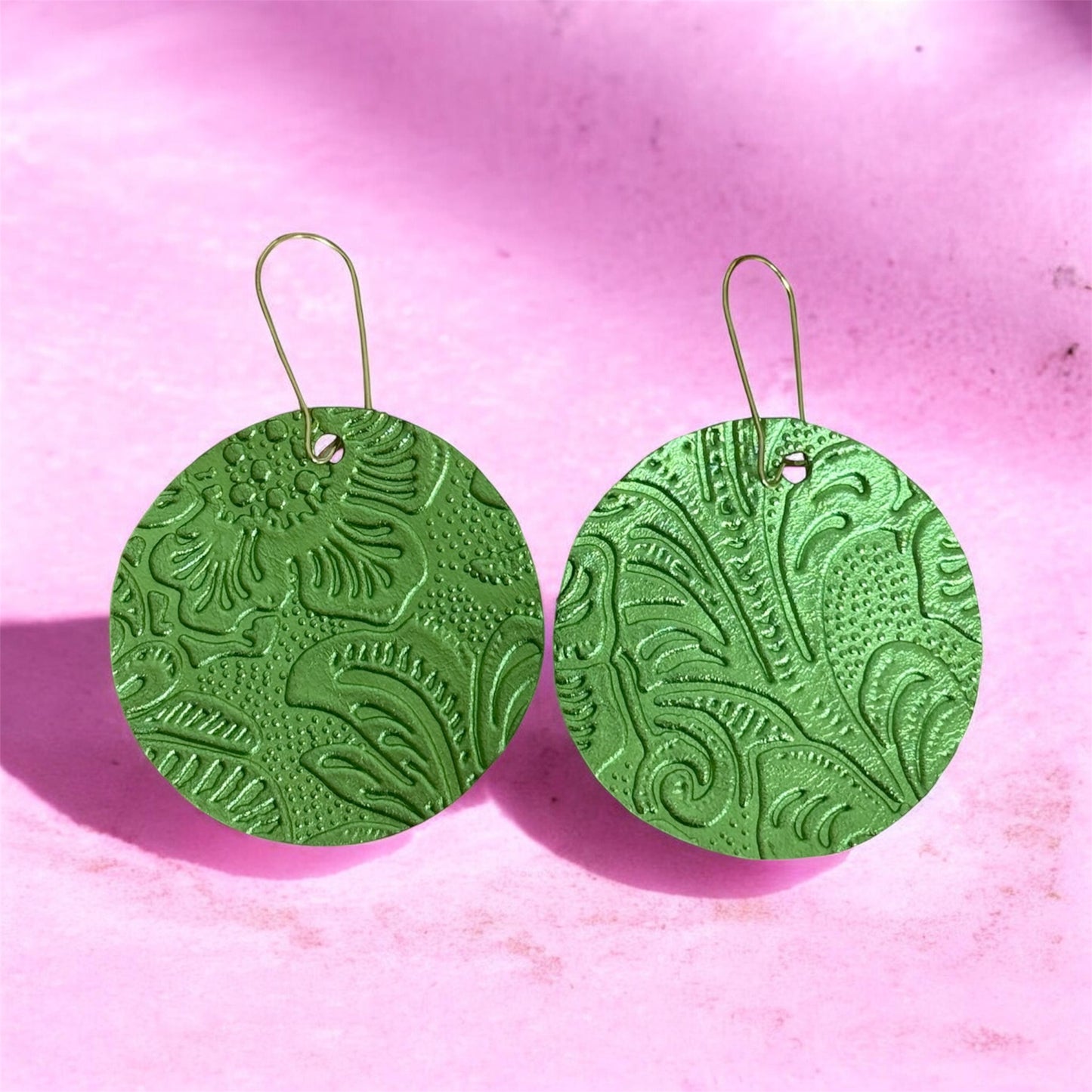Metallic Green Circles