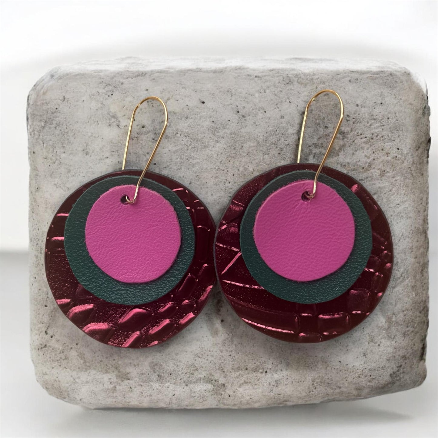 Burgundy Combo Circles