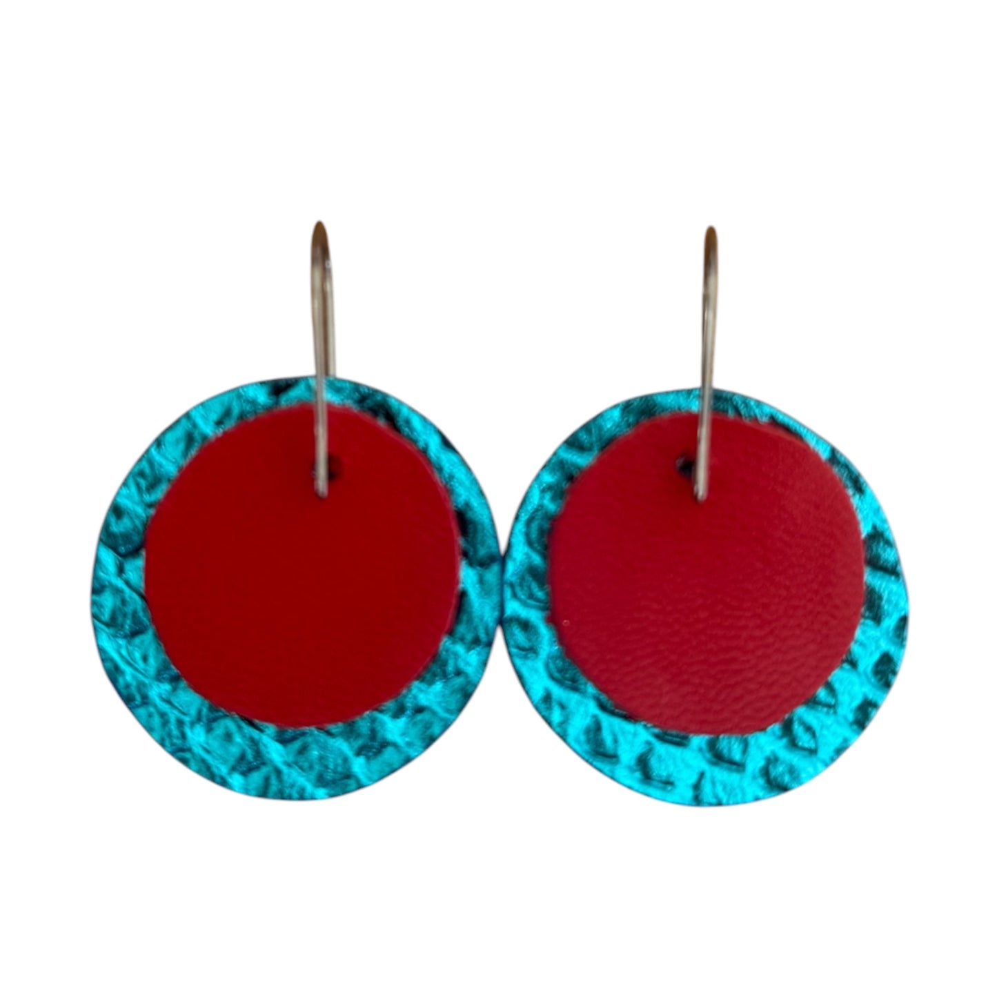 Turquoise & Tomato Circles