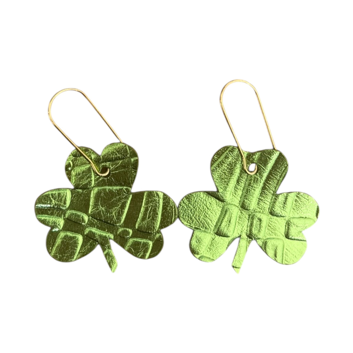 Metallic Green Shamrocks