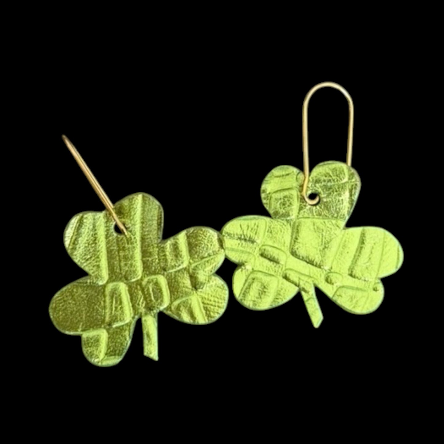 Metallic Green Shamrocks